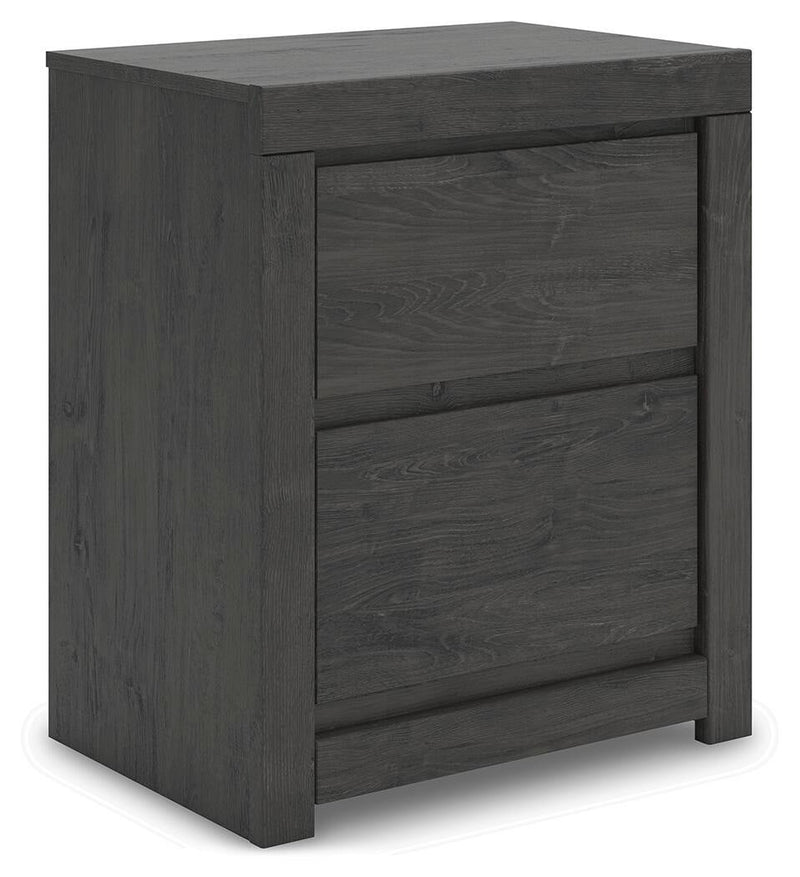 Parlayon King Panel Storage Bed, Dresser, Mirror and Nightstand