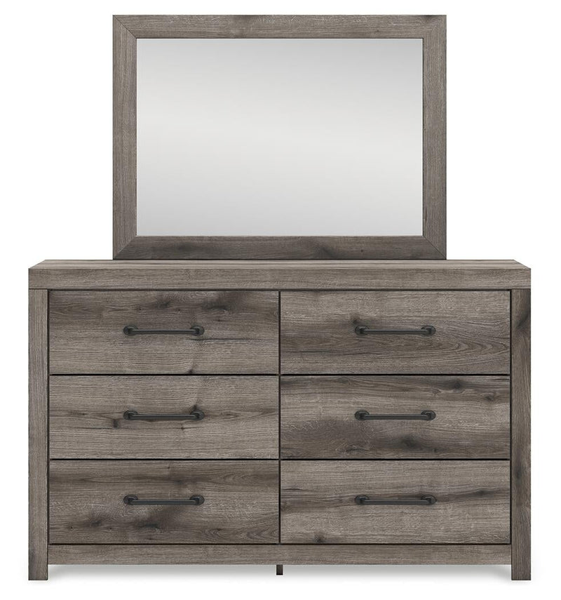 Urbanoore Full Panel Bed, Dresser, Mirror, Chest and Nightstand