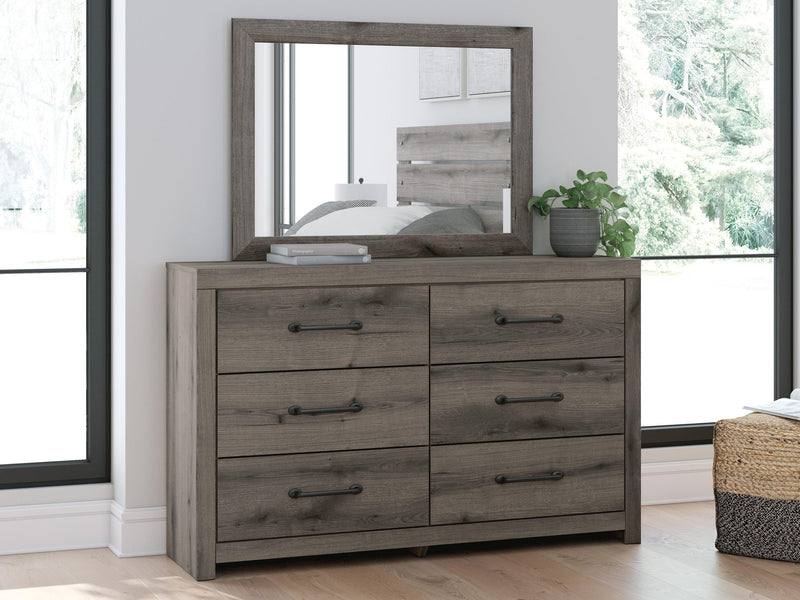 Urbanoore Full Panel Storage Bed, Dresser, Mirror and Nightstand