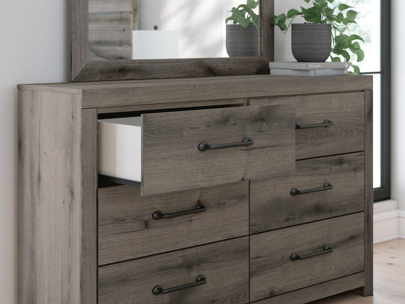 Urbanoore Twin Panel Bed with Storage, Dresser, Mirror and Nightstand