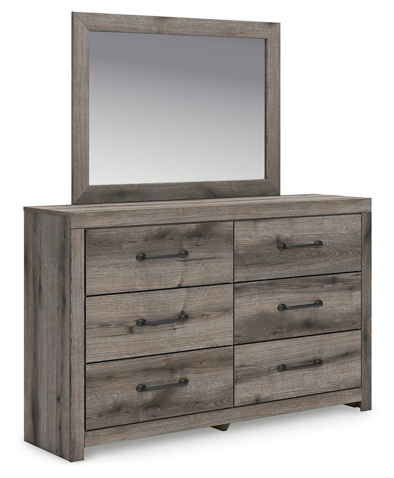 Urbanoore Full Panel Bed with Storage, Dresser and Mirror