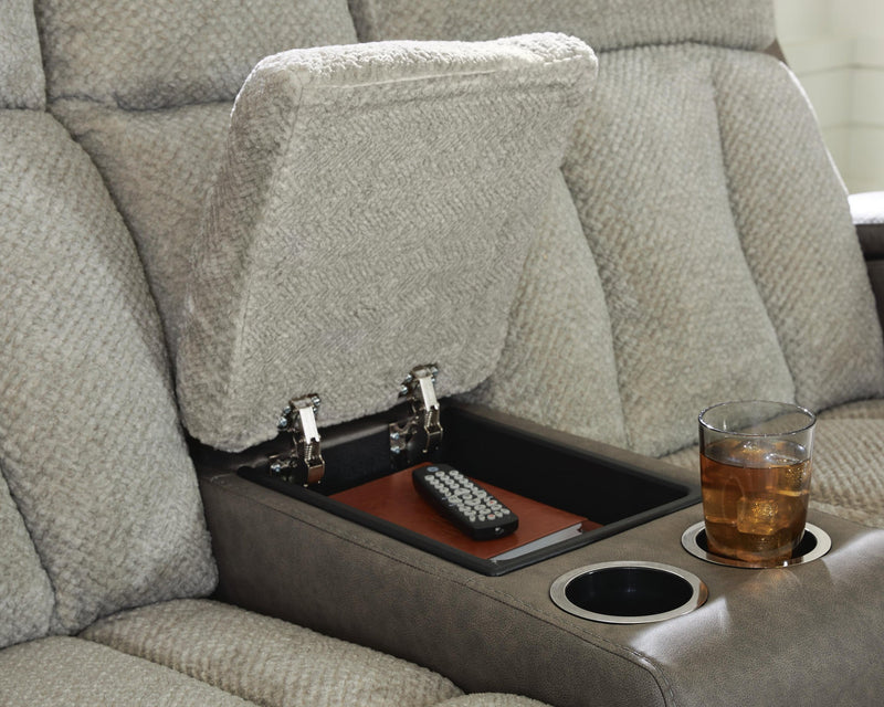 Stately Check Sofa and Loveseat