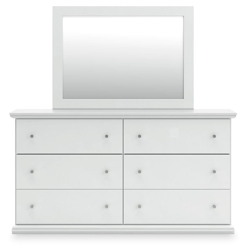 Bostwick Shoals King Panel Bed, Dresser, Mirror and Nightstand