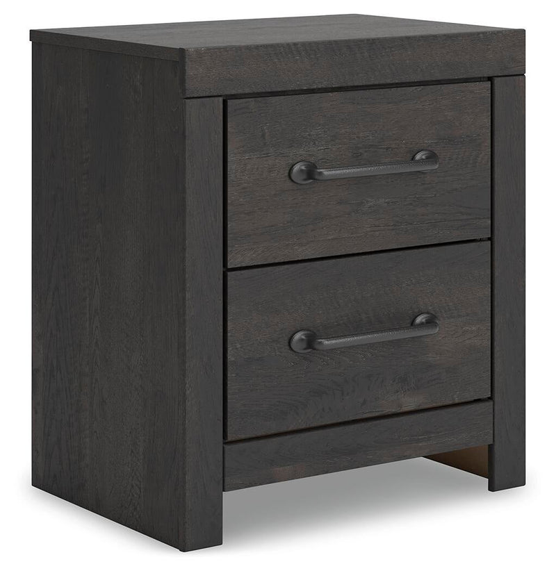 Delmorta Queen Panel Bed, Dresser, Mirror and Nightstand