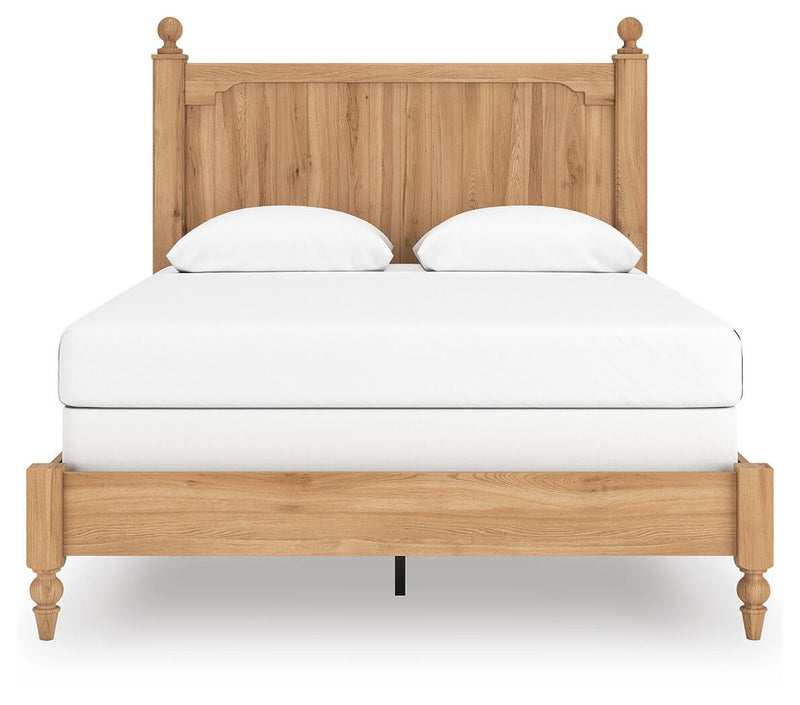 Galletyn Queen Panel Bed with Mirrored Dresser and Nightstand