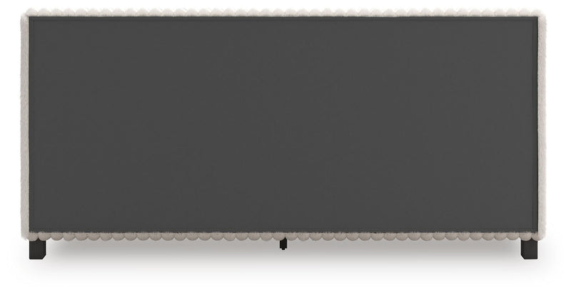 Birmonton King Upholstered Bed, Dresser, Mirror and Nightstand