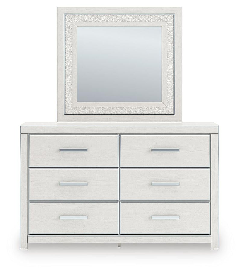 Birmonton Queen Upholstered Bed, Dresser, Mirror and Nightstand