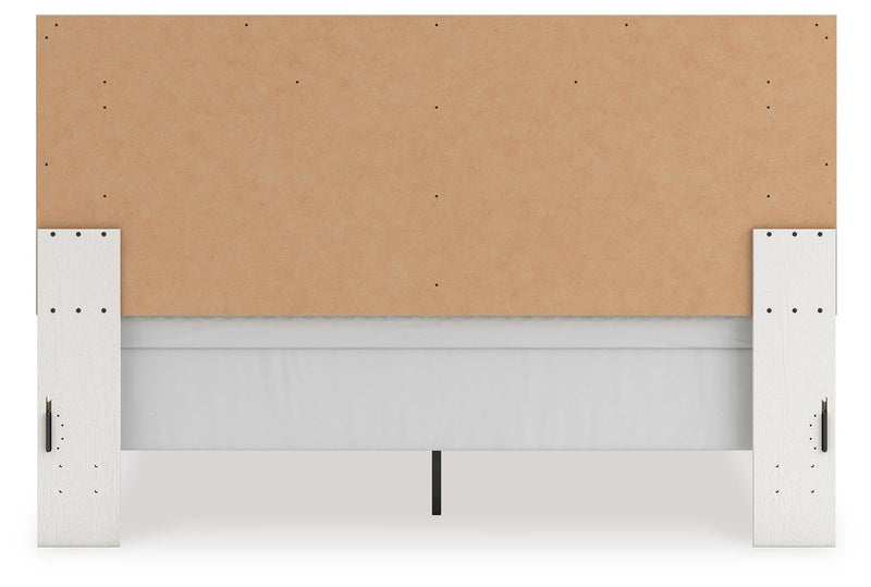 Birmonton King Upholstered Panel Bed, Dresser, Mirror, Chest and Nightstand