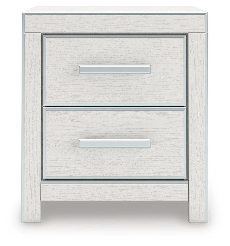 Zuraleus Queen Upholstered Panel Platform Bed, Dresser, Mirror and Nightstand