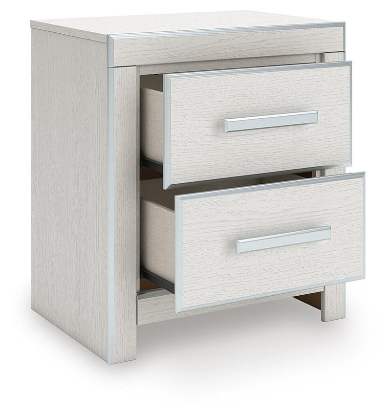 Zuraleus Queen Upholstered Panel Platform Bed, Dresser, Mirror and Nightstand