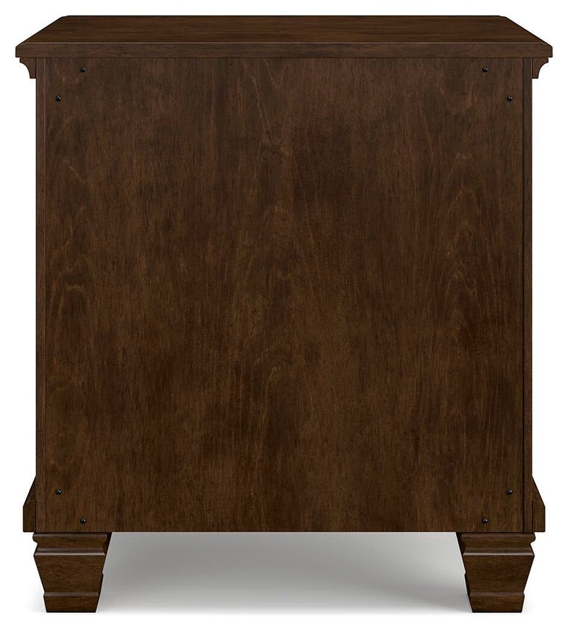 Danabrin Queen Panel Storage Bed, Dresser, Mirror and Nightstand
