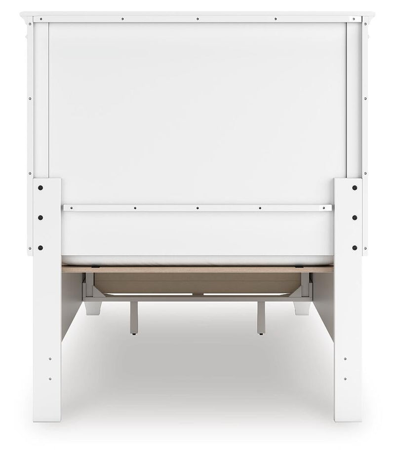 Fortman Twin Panel Storage Bed, Dresser and Mirror