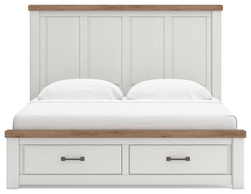 Savonport King Panel Storage Bed, Dresser and Mirror