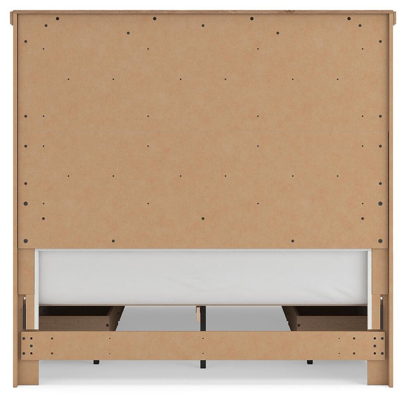 Savonport Queen Panel Storage Bed, Dresser and Mirror