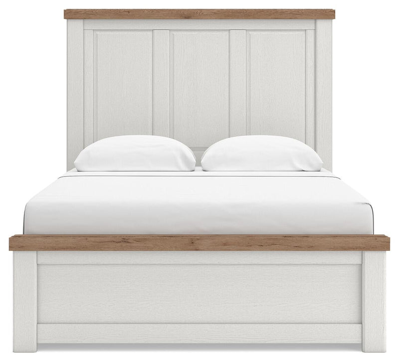 Savonport Queen Panel Bed with Storage, Dresser and Mirror