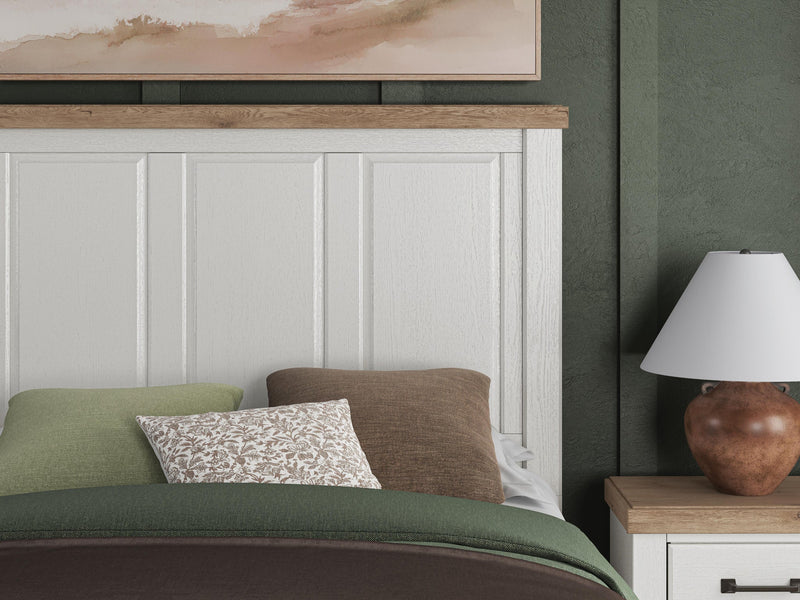 Savonport King Panel Storage Bed. Dresser, Mirror and Nightstand