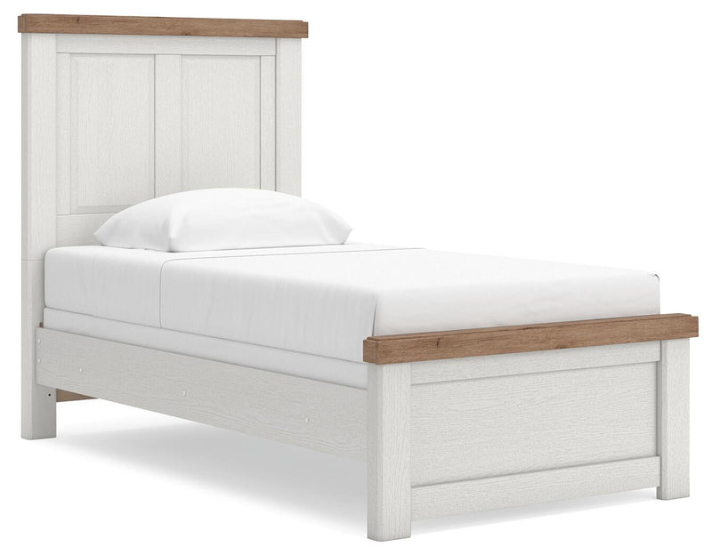 Savonport Twin Panel Bed. Dresser, Mirror and Nightstand