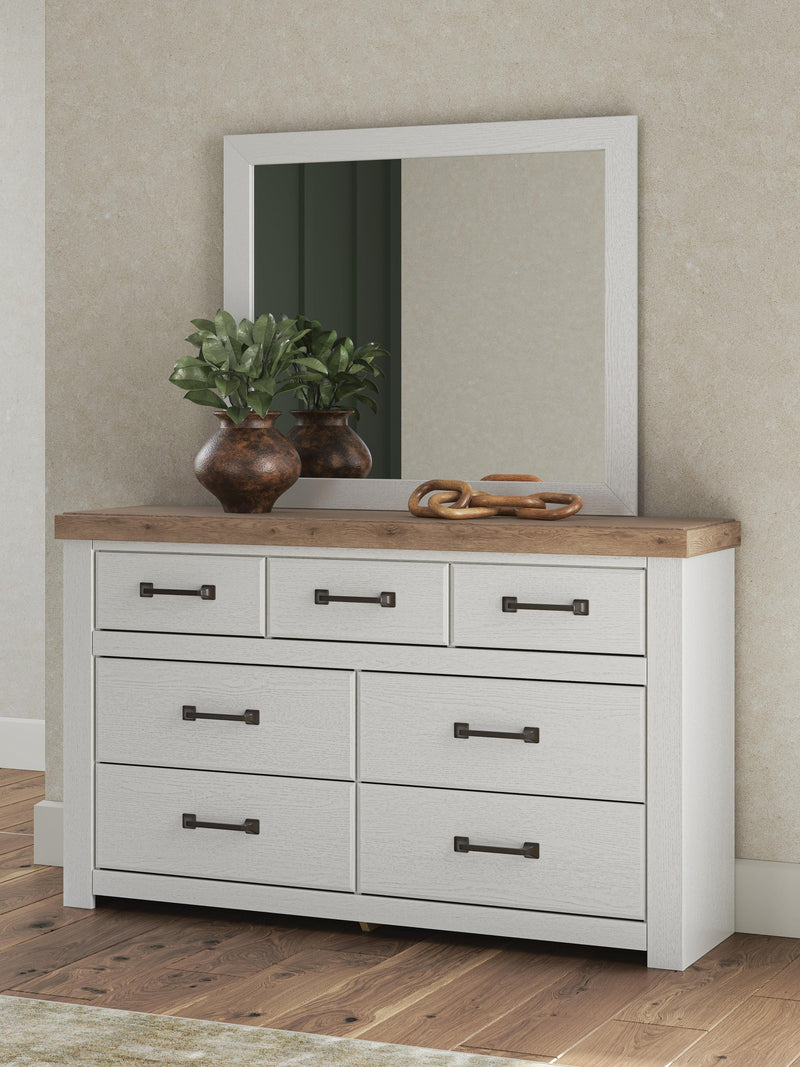 Savonport Full Panel Bed. Dresser, Mirror and Nightstand
