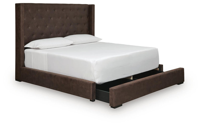 Lavernty Queen Upholstered Storage Bed