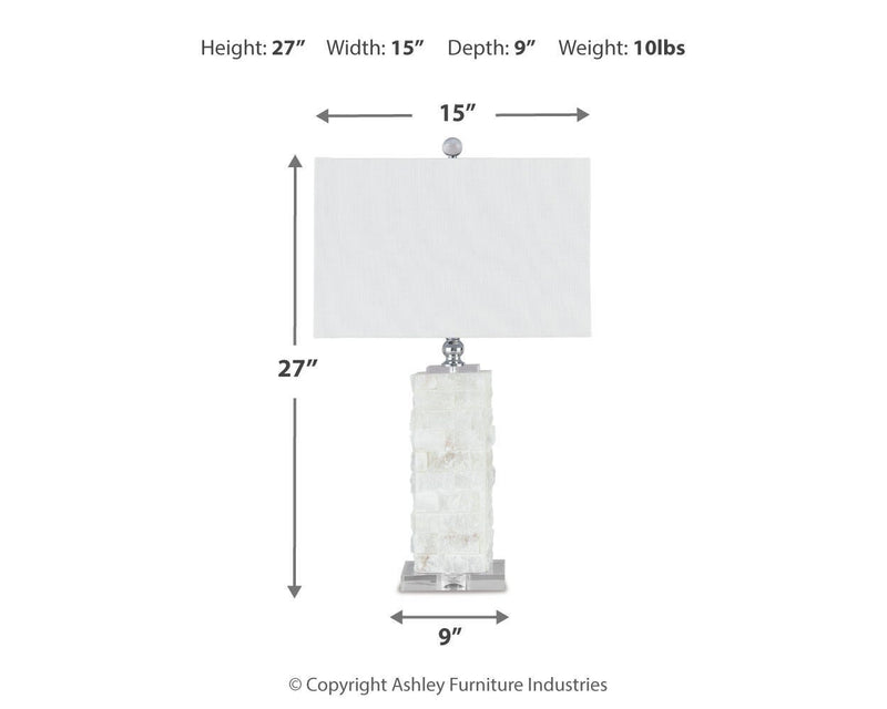 Malise Alabaster Table Lamp (1/CN)