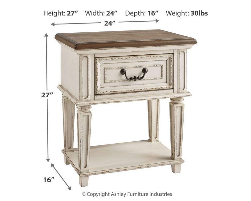 Realyn One Drawer Night Stand