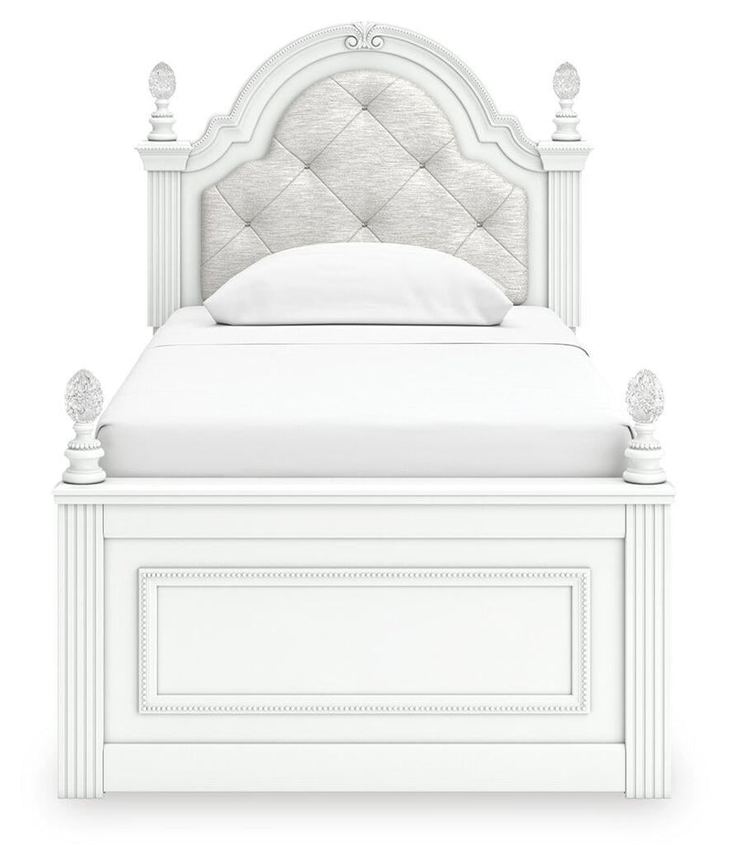 Kozlani Twin Upholstered Panel Bed