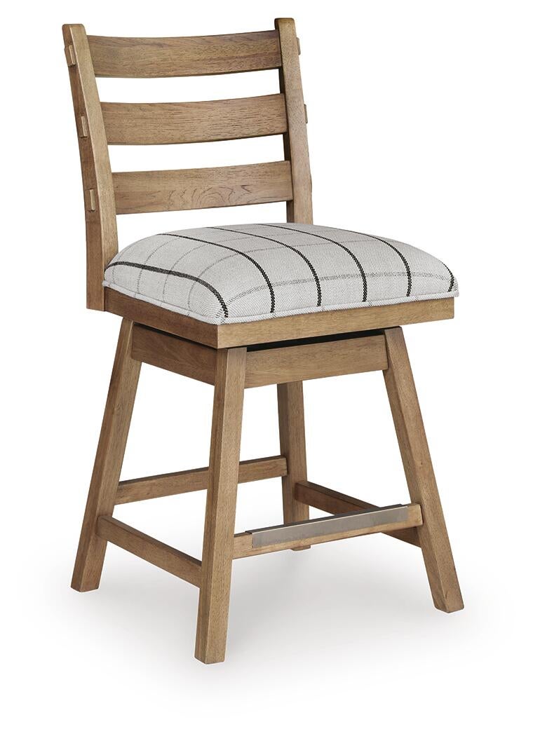 Ridgester UPH Swivel Barstool (2/CN)
