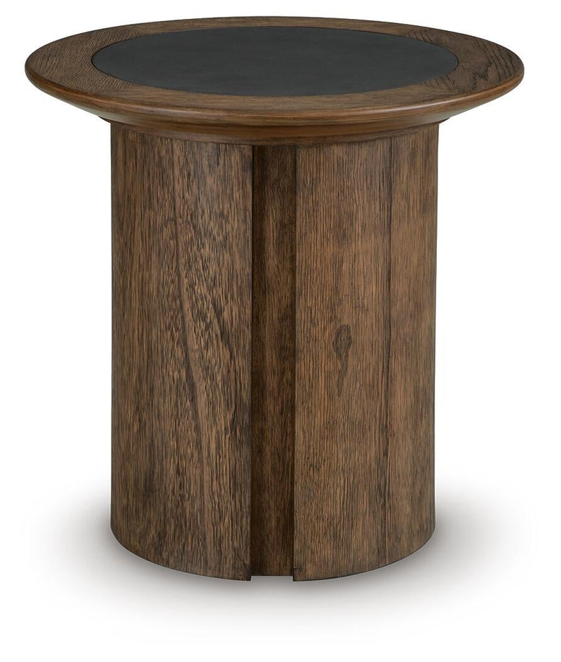 Dontayne Round End Table