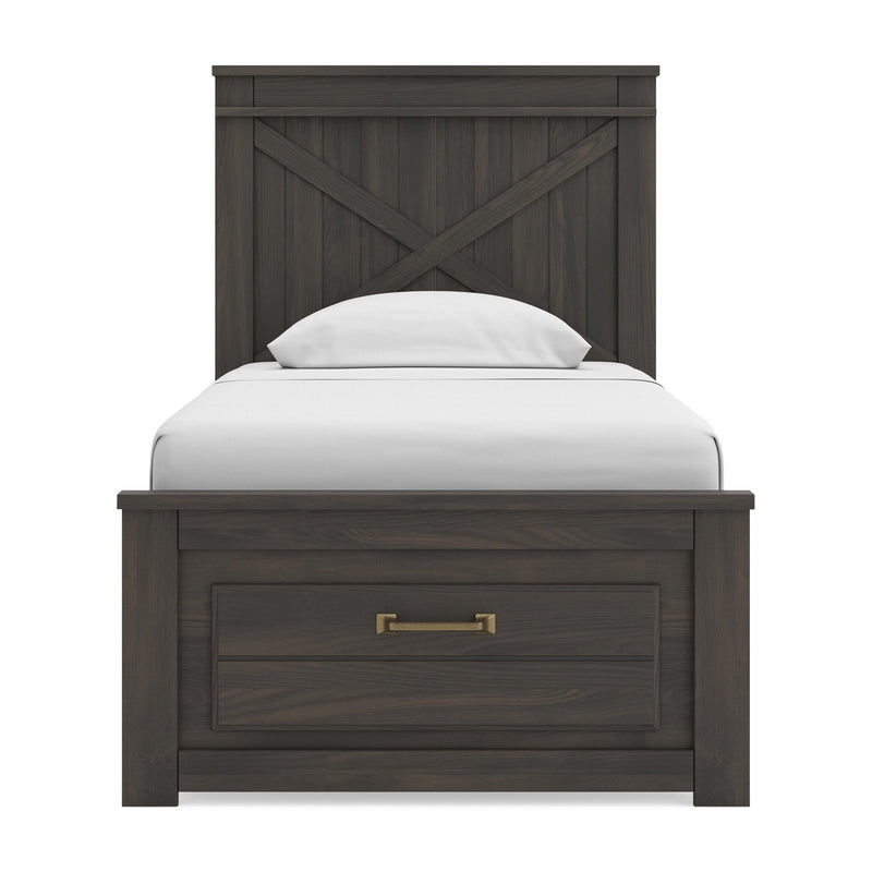 Vonitta Bay Twin Panel Platform Storage Bed
