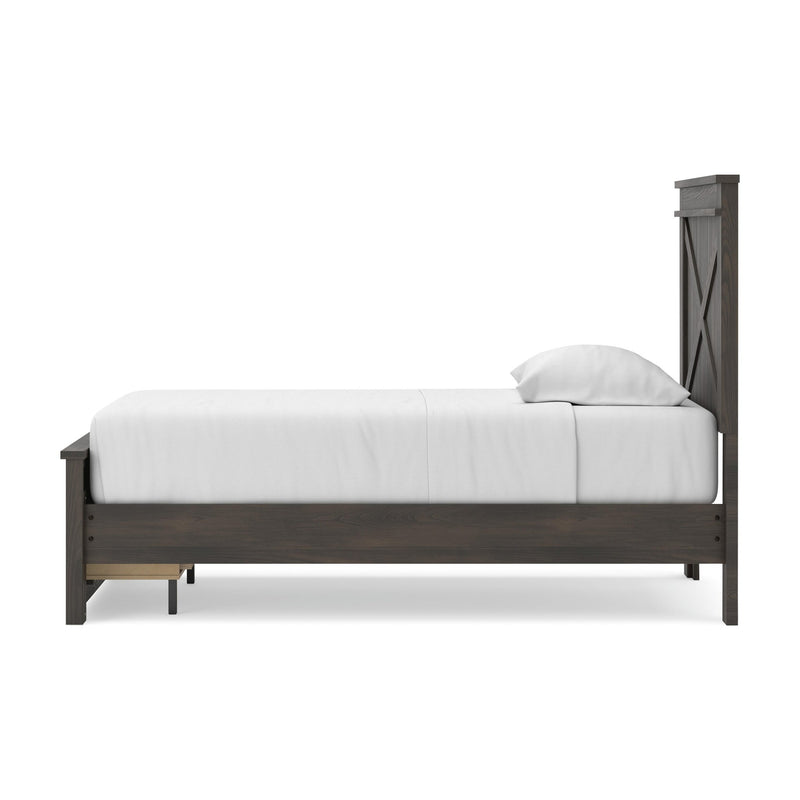 Vonitta Bay Twin Panel Platform Storage Bed