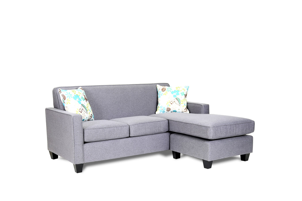 Sofa chaise with floating ottoman 3335