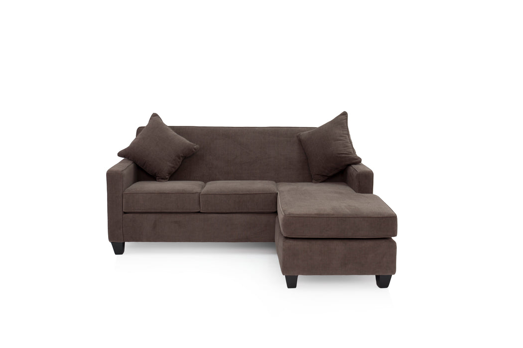 Sofa chaise with floating ottoman 3335