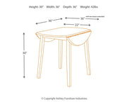 Hammis Round DRM Drop Leaf Table (8027013447997)