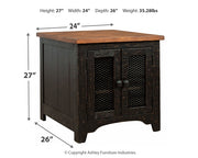 Valebeck Rectangular End Table (8027131216189)