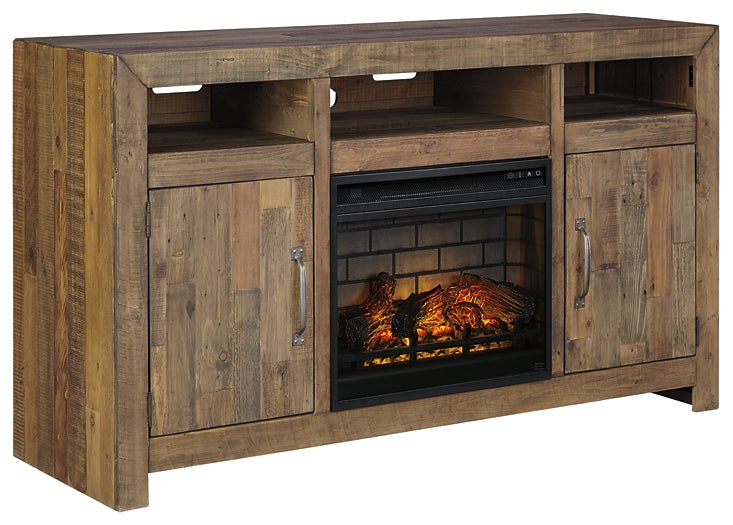 Sommerford 62" TV Stand with Electric Fireplace (8027018559805)