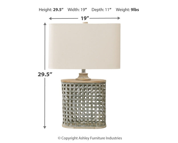 Deondra Metal Table Lamp (1/CN) (8027157168445)