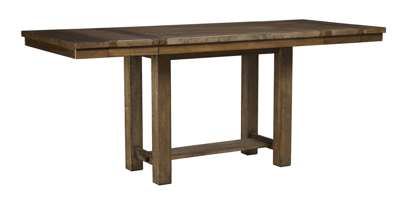 Moriville Counter Height Dining Table and 4 Barstools (8027030061373)