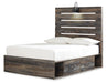 Drystan Full Panel Bed with 4 Storage Drawers with Mirrored Dresser and Chest (8027121320253)