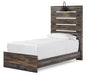 Drystan Twin Panel Bed with Mirrored Dresser and 2 Nightstands (8027134722365)