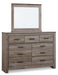Zelen Queen Panel Bed with Mirrored Dresser (8027138851133)